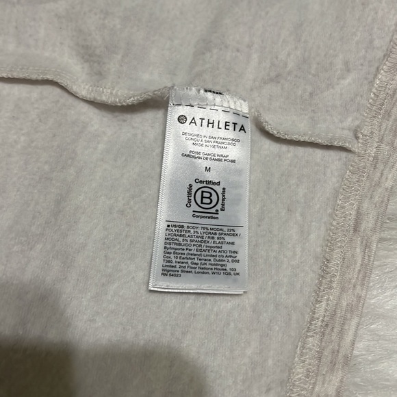 ATHLETA WRAP BLOUSE MEDIUM - Picture 7 of 7